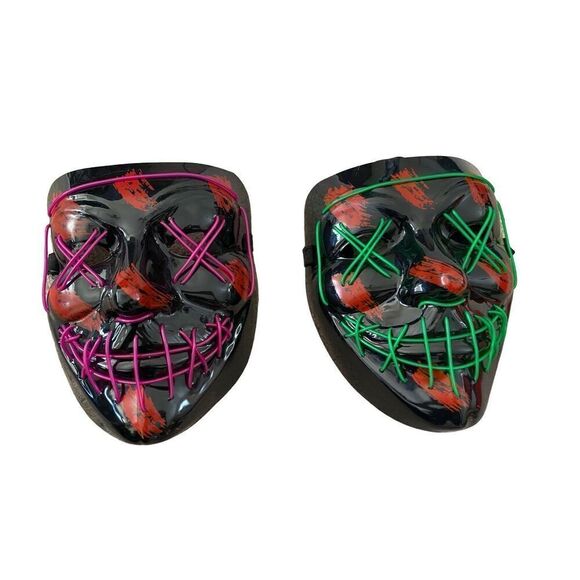 Lot Of 2 Halloween Masks Dressup Cosplay Costume Horror Spooky Dress Up - Picture 3 of 15